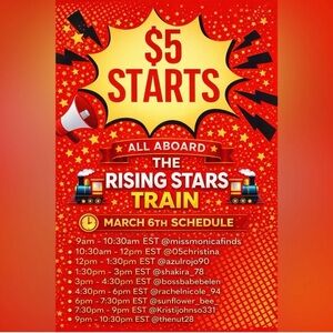 The Rising Stars✨Train🚂  $5 starts✨3/6/26